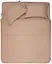 Простыня на резинке Mix&Match 180x200+30см 100% хлопок сатин бежевый ARDESTO pbe0050573 - миниатюра 1