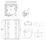 Набор Lidz Душевая кабина Latwa SC90x90.SAT.MID.FR полукруглая, стекло Frost 4 мм + Душевой поддон Kapielka ST90x90x26, с панелью - миниатюра 14