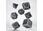 Набір кубиків Dwarven Gray & black Dice Set , 7 шт. (SDWA03) - мініатюра 2