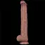 Фалоімітатор Dual-Layered Silicone Nature Cock 14.5'' 37.5 см коричневий - мініатюра 3