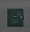 Кожаная обложка-портмоне для военного билета офицера запаса (широкий документ) Зеленый - миниатюра 1