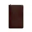 Кожаный блокнот (софт-бук) 8.0 на резинке бордовый краст - миниатюра 6