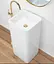 Умивальник Rea Holly білий підлоговий REA-U8005, Білий - мініатюра 2