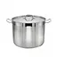 Кастрюля из нержавеющей стали с крышкой 26 л, Zauberg Серый 86465 - миниатюра 1