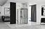 Душова кабіна Rea Rapid Fold 100x90 black REA-K6423 + REA-K6419, Чорний матовий, Універсальна, прозорий - мініатюра 4
