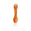 Ложка-вилка Humangear GoBites Uno Mini 3-Pack Red/Gray/Orange (1054-022.0074) - миниатюра 4