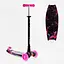 Трехколесный самокат Best Scooter Skyper Maxi колеса с подсветкой PU 120мм (Фуксия) - миниатюра 3
