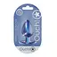 Анальна пробка Ouch! Smooth Anal Plug Metallic L 8.9 см (синій) - мініатюра 3