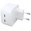 МЗП Brand_A_Class 35W Dual Mini Power Adapter for Apple (2USB-C) (AA) (box) White - мініатюра 2