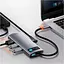 USB-хаб Baseus Metal Gleam Series 5 в 1 Multifunctional Gray (WKWG020013) [96294] - мініатюра 9