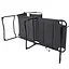 Шезлонг розкладний Bo-Camp Sun Lounger With Sunscreen 5 Positions Grey - мініатюра 2