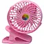 Вентилятор Mini Fan з акумулятором на прищіпці рожевий (2628-10) - мініатюра 1