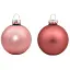 Набір ялинкових кульок House of Seasons 6 см 10 шт. темно-рожевий (8720362102373) - мініатюра 2