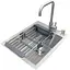Комплект мойка + смеситель Romzha Arta U-350S (B) - миниатюра 1