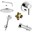Душова система прихованого монтажу Kludi Bozz хром 386310576 - мініатюра 1
