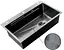 Кухонная мойка Zerix ZH7545-SET-05 Decor Nano-Black ZM5582, Графит - миниатюра 2