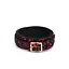 Нашийник з повідцем Liebe Seele Victorian Garden Lace and Vegan Collar With Leash чорний з червоним - мініатюра 3
