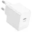 Мережевий зарядний пристрій Borofone BAS13A "Erudite", білий, 20 Вт, 1xType-C (PD3.0) - мініатюра 1