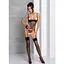 Корсет с подвязками + стринги Passion LOVELIA CORSet black L/XL - миниатюра 3