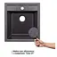 Кухонная мойка Lidz 460x515/200 GRF-13 (LIDZGRF13460515200), Графит - миниатюра 3