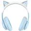 Навушники накладні XO BE38 Cats Ear Colourful Lights Headband сині - мініатюра 1