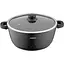 ARDESTO Кастрюля Gemini Anzio, скляна кришка, 28 см, чорний мрамор, алюміній - мініатюра 1
