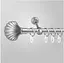 Карниз для штор металевий однорядний 19 мм EM149 Сатин - мініатюра 1