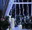 Гірлянда штора завіса Водоспад 3х3 м 280 LED велика лампа 3D (білий шнур, з перехідником) Білий - мініатюра 9