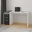 Компьютерный стол с ящиками id A-187 1385x756x502 мм Белый-Черный - миниатюра 1