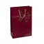 Пакет подарочный "Бант" 5023 картон цветной, большой вертикальный 24 х 35 х 10см Бордовый - миниатюра 4