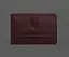 Кожаная обложка на удостоверение ГСЧС с карманом бордовая - миниатюра 1