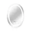 Дзеркало Qtap Mideya 500x700 з LED-підсвічуванням Touch, з антизапотіванням, з годинником, диммером яскравості QT2078NCR5070W - мініатюра 4