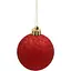 Комплект елочных шариков Chomik пластиковые 5 см красные 20 шт. (GIF3801) - миниатюра 5