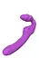 Женский страпон Dreamtoys Vibes Of Love Double Dipper 17 см фиолетовый - миниатюра 4