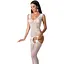 Бодистокинг Passion BS062 комбинезон имитация чулок S/M/L white - миниатюра 1