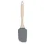 Лопатка кухонная силиконовая с деревянной ручкой 22.5 см, Profsil Серый 87192 - миниатюра 5