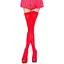 Чулки Leg Avenue Opaque Nylon Thigh Highs Red One size - миниатюра 1