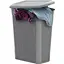 Корзина для бiлизни Ucsan Plastik Drop сірий металік 43 л 46 x 29 x 55 см (174002.2) - мініатюра 1