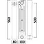 Радіатор біметалевий секційний Queen Therm 500/100 (19977) - мініатюра 3