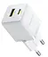 Зарядний пристрій Baseus Palm Fast Charger Type-C+USB 20W white (P10111608213-00) - мініатюра 1