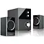 Microlab Акустическая система M-223 2.1, 17W, mini-jack, черный - миниатюра 1