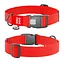 Нашийник для собак водостійкий Waudog Waterproof з QR-паспортом пластиковий фастекс XXL Ш 40 мм Д 46-70 см червоний - мініатюра 1