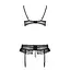 Сексуальний комплект із поясом для панчох Passion LOVELIA Set black L/XL - мініатюра 6