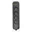 Мережевий фільтр-подовжувач Yiwu HP-5-13MF EURO 1085U 2,8 м  4 розетки 3 USB чорний  - мініатюра 1
