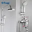 Душова система з верхнім душем Frap F2418, вилив, лійка 4 режими, хром - мініатюра 3