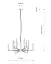 Підвісний світильник, люстра Nowodvorski 11463 Orto XII A E14 12x10W IP20 світло-сірий - мініатюра 2