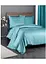 Комплект турецької постільної білизни TURComFor сімейний 160x220 Premium blue страйп сатин TC303375758 - мініатюра 1