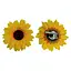 Брошка-заколка Подсолнух - миниатюра 1