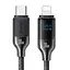 Дата кабель Usams US-SJ741 Digital Display HX Ser. Type-C to Lightning 30W (1.2m) Tarnish - мініатюра 1