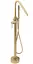 Смеситель для ванны Rea Aras brushed gold напольный REA-B2719 Золотой - миниатюра 1